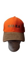 NRA - ILA Orange Brown Baseball Cap Strapback Hunting Hat Embroidered Lo... - $12.88