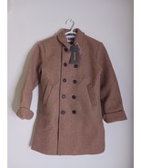 WULFUL Youth Boys Double Breasted Wool Trench Coat Winter Pea Coat Brown... - $1,567.72 MXN