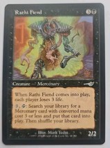 MTG Magic The Gathering Card Rathi Fiend Creature Mercenary Black Nemesis  - £3.70 GBP