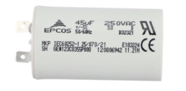 GE Appliance 123C8355P008 Capacitor 250V 45uf for Top Load Washer - $144.49