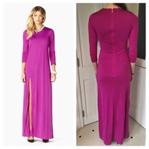 Juicy Couture 100% SILK Fuchsia Maxi Prom Dress Gown Bright bougainville... - $58.04