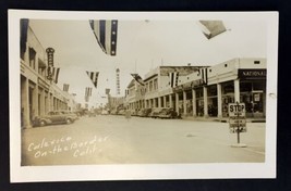 RPPC California Calexico on the Border Mexico United States Old Cars Stores PC - £23.09 GBP