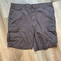 Chaps Ralph Lauren Cargo Shorts Mens Size 38 Gray Mechanic Snap Flap Pockets - £15.91 GBP