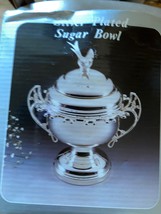 Silver plated sugar bowl with lid new - £11.85 GBP