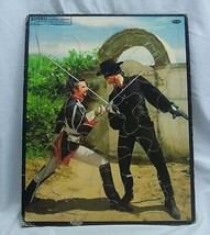 Antique 1957 VINTAGE Walt Disney ZORRO Whitman FRAME TRAY PUZZLE - £31.01 GBP