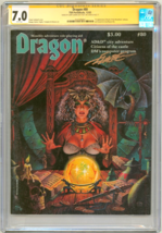 CGC SS 7.0 Dragon Magazine 80 Larry Elmore Signed TSR AD&amp;D Snarf SnarfQu... - $180.00 CAD