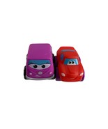 Tonka Lil Chuck &amp; Friends Race Cars Soft Vehicles Lot of 2 Callie Van Re... - $11.88