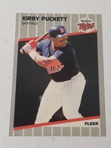 Kirby Puckett Minnesota Twins 1989 Fleer Card #124 - £0.78 GBP