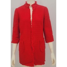 Chicos Boiled Wool Ottoman Jacket, Size 1 - £40.48 GBP