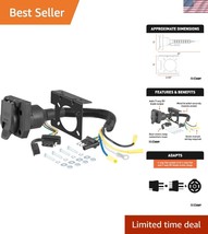 Robust 4-Way Flat to 7-Way RV Trailer Wiring Adapter - All-Weather Prote... - $51.00