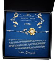 Frau Weihnachtsgeschenk | Frau Geburtstagsgeschenk | Sonnenblumen Armband vergol - £39.65 GBP