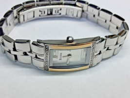 Bulova Tank Watch Women 15x30mm Silver Tone - $34.65
