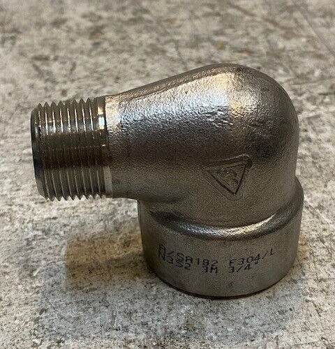 Street Elbow Forged Steel Pipe Fitting A/SA182 F304/L N352 3M 3/4&quot; - $28.49