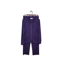 Chico&#39;s 0(4) Small  Zenergy Purple Two Pieces Tracksuit Jumpsuit  - $39.99