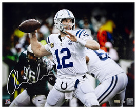 ANDREW LUCK Autographed Colts 16&quot; x 20&quot; &quot;12&quot; Photograph PANINI LE 12/25 - £475.61 GBP