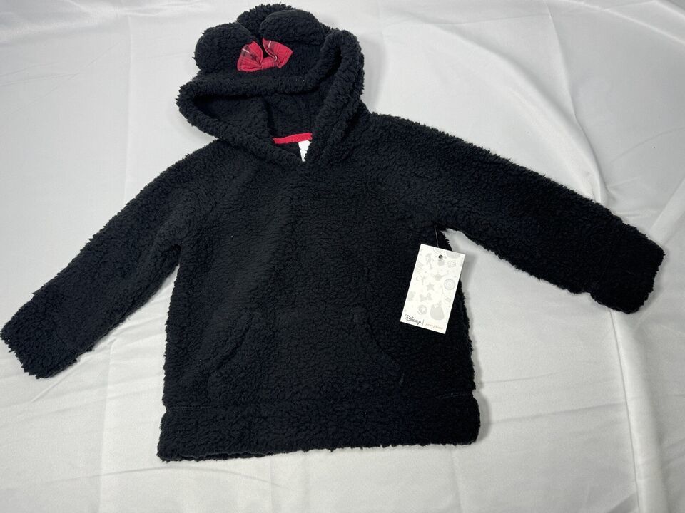 NWT-baby girl Disney Minnie Mouse Sherpa hoodie-sz 18 months - $15.90
