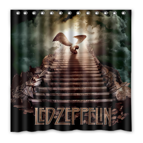 New!!! Led Zeppelin Custom Waterproof Polyester Shower Curtain 4 Size Item image 8