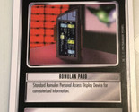 Vintage Romulan Padd Trading Card Star Trek The Next Generation - £1.55 GBP