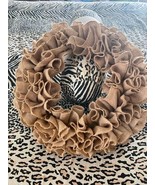 RUSTIC BURLAP WREATH (YOU FINISH) - £17.20 GBP