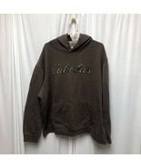 Cabela&#39;s Hoodie Mens 2XL Brown Long Sleeve Embroidered Sweatshirt - £15.36 GBP