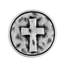 12 Pieces Cross Symbol Metal Shank Buttons. 20Mm (3/4 Inch) (Antique Sil... - $26.11