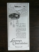 Vintage 1917 Lowney&#39;s Chocolates Original Ad 222 - £5.18 GBP