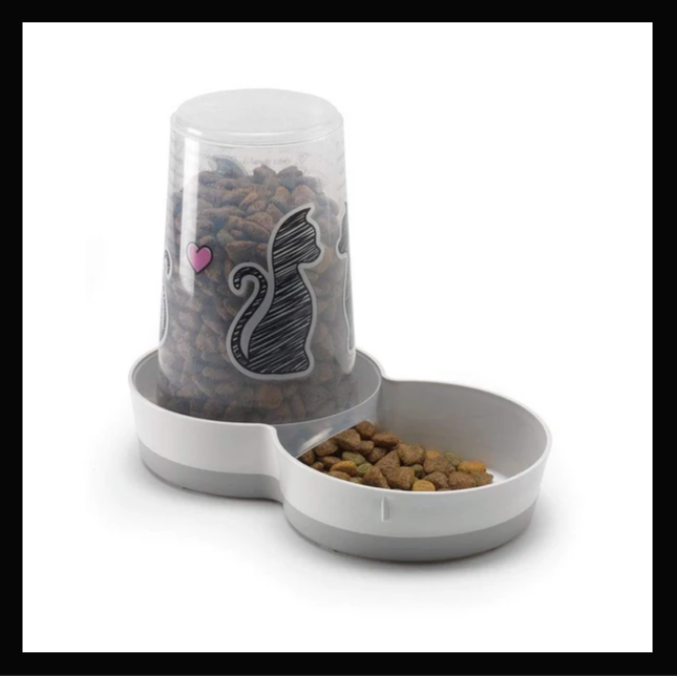 Cat Dog Auto Feeder Pet Food, Water Dispenser Automatic Water, Feeding D... - $4.74