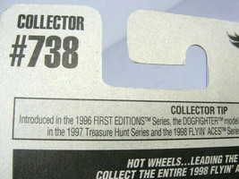 Flyin&#39; Aces Series 1998 Mattel Hot Wheels Dogfighter #2 of 4 NIP - $14.83