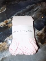 Janie and Jack Pink W/Ruffles Knit Tights Size 0-3 Months Girl's NEW - $11.40