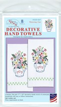 Jack Dempsey Stamped Decorative Hand Towel Pair 17&quot;X28&quot;-Watering Can - £13.21 GBP