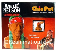 Willie Nelson Chia Pet Decorative Pottery Planter Plants w/Seeds New in Box - £20.02 GBP