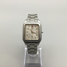Swiss Army Tank Watch Women 26mm Silver Tone 6.5&quot; Broken For Parts Or Repair - £23.48 GBP