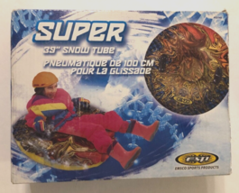 Emsco Sports Monster Inflatable 39&quot; Flexible Vinyl Snow Tube Pool Float New - $9.79