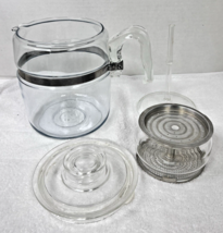 Vintage Pyrex Flameware Glass Coffee Maker Pot Percolator 9-Cup 7759 COM... - $1,579.58 MXN