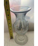 Lenox Vase Handcut Crystal Petite Etched Floral Blue 9 Inch Tall - €16,98 EUR