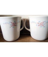 2 Vintage Corning Ware Corelle English Breakfast Coffee Mugs Cups Nice Set - $16.00 CAD