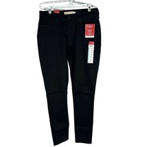 Levi Strauss Signature High Rise Skinny Jeans Size 12 Womens Black Stret... - $39.30