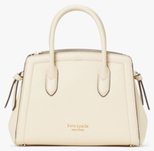 Kate Spade Knott Mini Satchel Ivory White Leather Bag Cream PXR00438 NWT... - $138.59