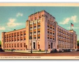 Post Office and Courthouse Wichita Kansas KS UNP Linen Postcard T21 - $2.92