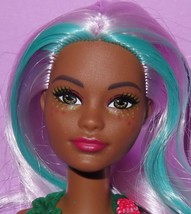 Barbie Color Reveal Mermaid Teal Tube 2020 African American Green Tropical Doll - £17.48 GBP