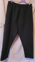Women's Just My Size Sweatpants Size 2X Solid Black Elastic Loose Leg Wo... - $9.99