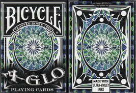 Bicycle A Glo Playing Cards (Blue)  - $18.80