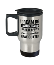 Travel Mug for Meat Cutter  - 14 oz Insulated Coffee Tumbler For Office  - $19.95