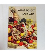 Vintage 1959 What to Eat and Why by John Hancock Advertising Booklet - $13.10