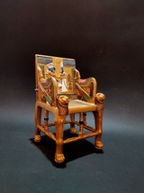 A unique model of King Tutankhamun&#39;s throne, handcrafted with exceptiona... - $299.00