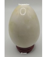 CRYSTALS Serpentine  3&quot; Crystal Egg Sphere Healing Clearing Meditation - £10.16 GBP