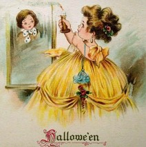 Victorian Halloween Postcard Tucks 803 Children Original 1914 Providence RI - £54.11 GBP