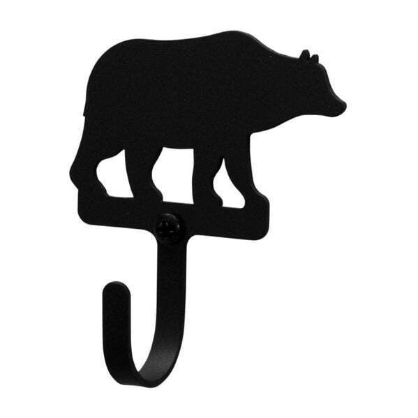 Bear, Deer, Wolf, or Moose Powder-coated Wall Hook Made in USA