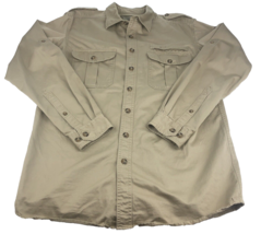 Vintage Eddie Bauer Men&#39;s Expedition Bush Shirt Safari Field Wear Large Tall - £30.09 GBP