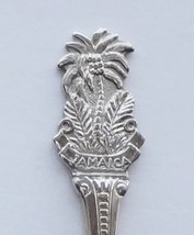 Collector Souvenir Spoon Jamaica Palm Tree Coconuts Emblem - £10.38 GBP